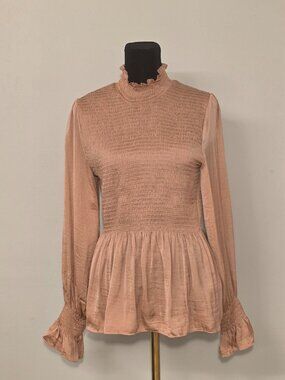 NWT Vici From Nordstrom Peplum Blouse Size S